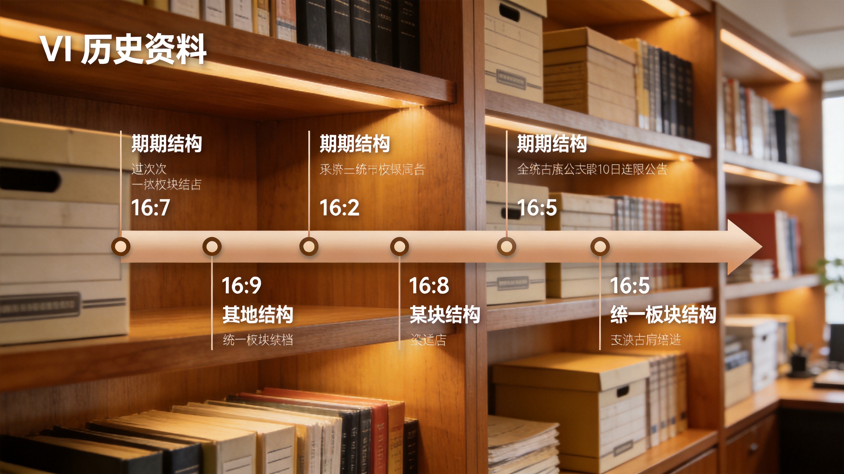 彩神VI历史资料栏目示意，展示按时间线排列的期次结构条目